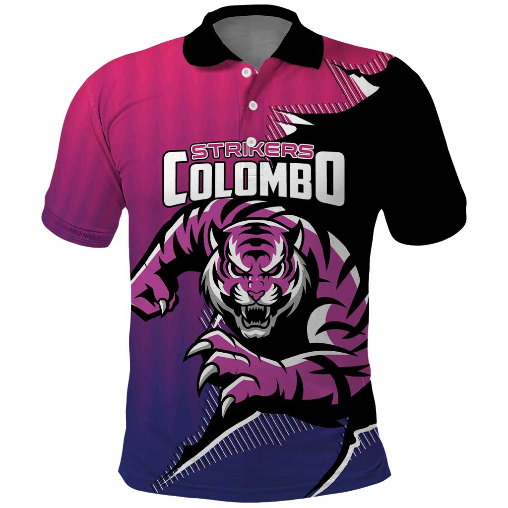 Custom Colombo Cricket Strikers Polo Shirt Strike To Conquer - Wonder Print Shop