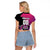 Custom Colombo Cricket Strikers Raglan Cropped T Shirt Strike To Conquer - Wonder Print Shop