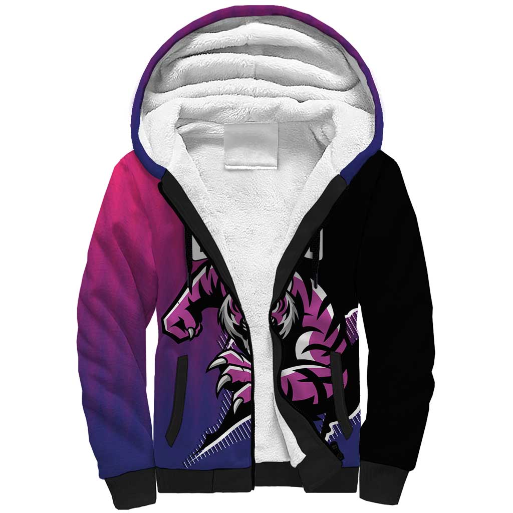 Custom Colombo Cricket Strikers Sherpa Hoodie Strike To Conquer - Wonder Print Shop