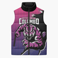 Custom Colombo Cricket Strikers Sleeveless Puffer Jacket Strike To Conquer - Wonder Print Shop