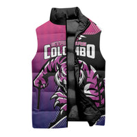 Custom Colombo Cricket Strikers Sleeveless Puffer Jacket Strike To Conquer - Wonder Print Shop