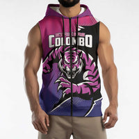 Custom Colombo Cricket Strikers Sleeveless Zip Hoodie Strike To Conquer - Wonder Print Shop