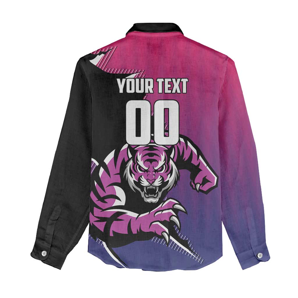 Custom Colombo Cricket Strikers Women Casual Shirt Strike To Conquer - Wonder Print Shop