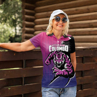 Custom Colombo Cricket Strikers Women Polo Shirt Strike To Conquer - Wonder Print Shop