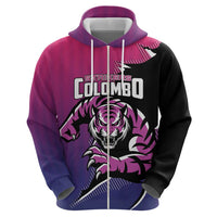 Custom Colombo Cricket Strikers Zip Hoodie Strike To Conquer - Wonder Print Shop