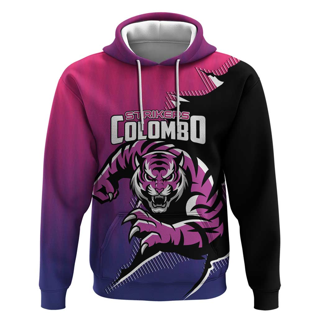 Custom Colombo Cricket Strikers Zip Hoodie Strike To Conquer - Wonder Print Shop
