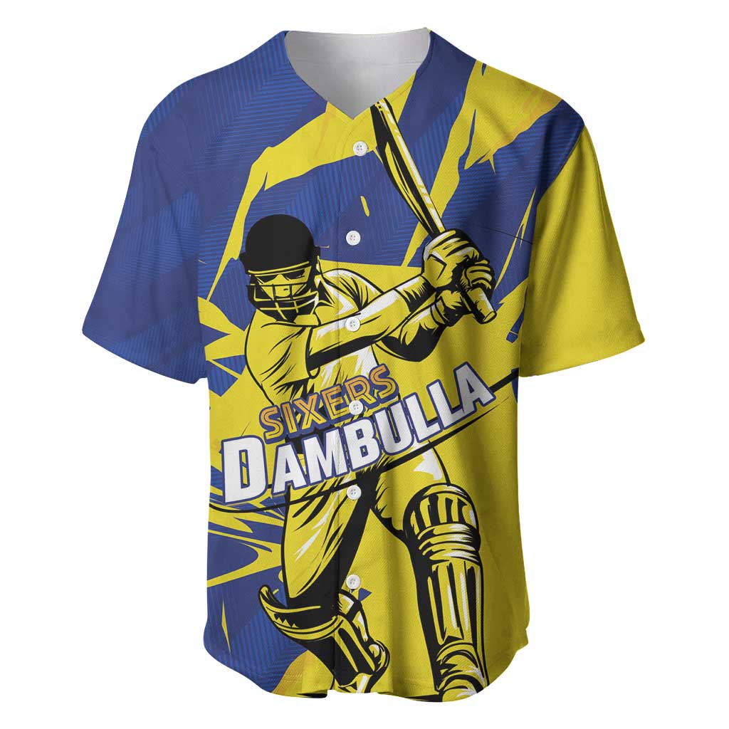 Custom Dambulla Cricket Sixers Baseball Jersey Ignite The Pride - Wonder Print Shop