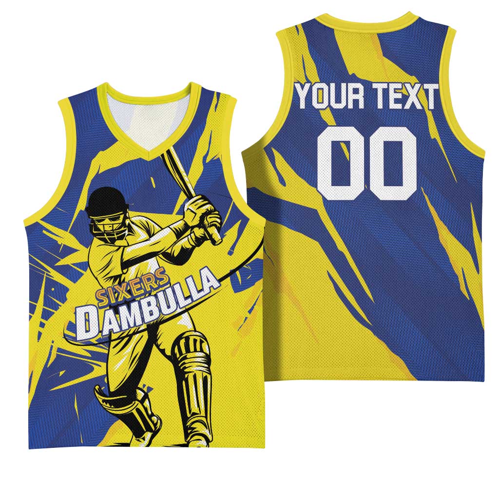 Custom Dambulla Cricket Sixers Basketball Jersey Ignite The Pride - Wonder Print Shop