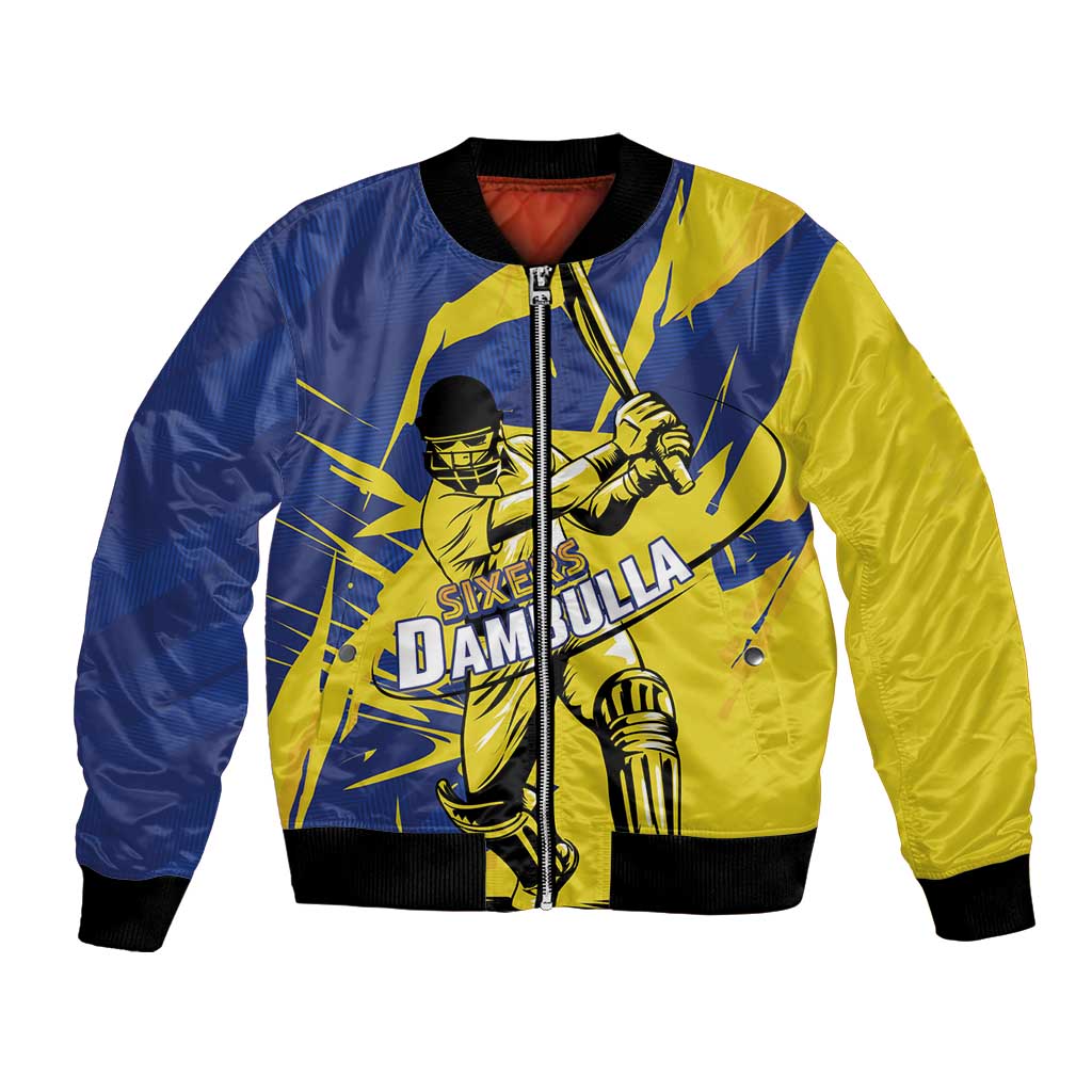 Custom Dambulla Cricket Sixers Bomber Jacket Ignite The Pride - Wonder Print Shop