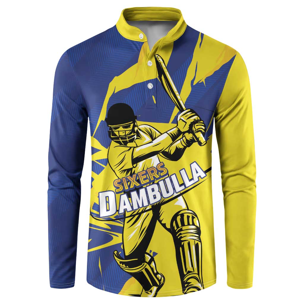 Custom Dambulla Cricket Sixers Button Sweatshirt Ignite The Pride - Wonder Print Shop