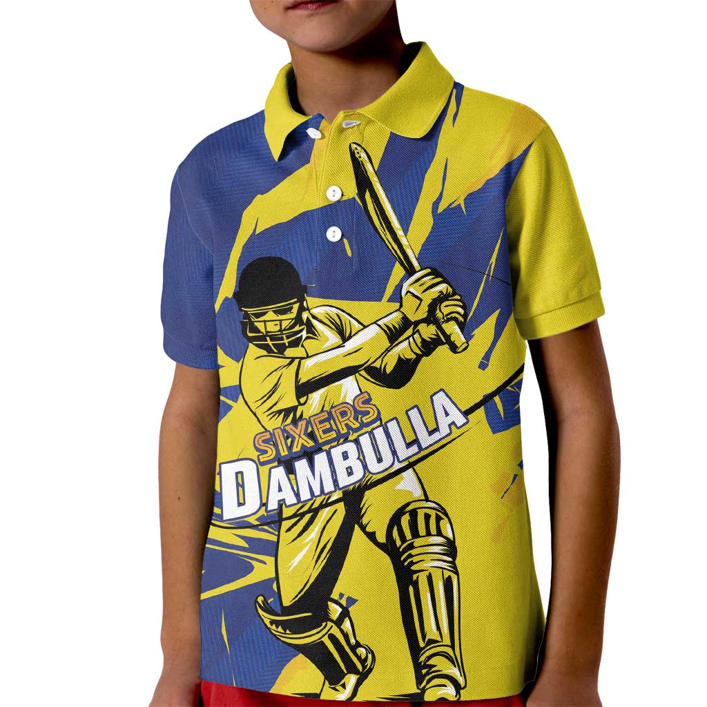 Custom Dambulla Cricket Sixers Kid Polo Shirt Ignite The Pride - Wonder Print Shop