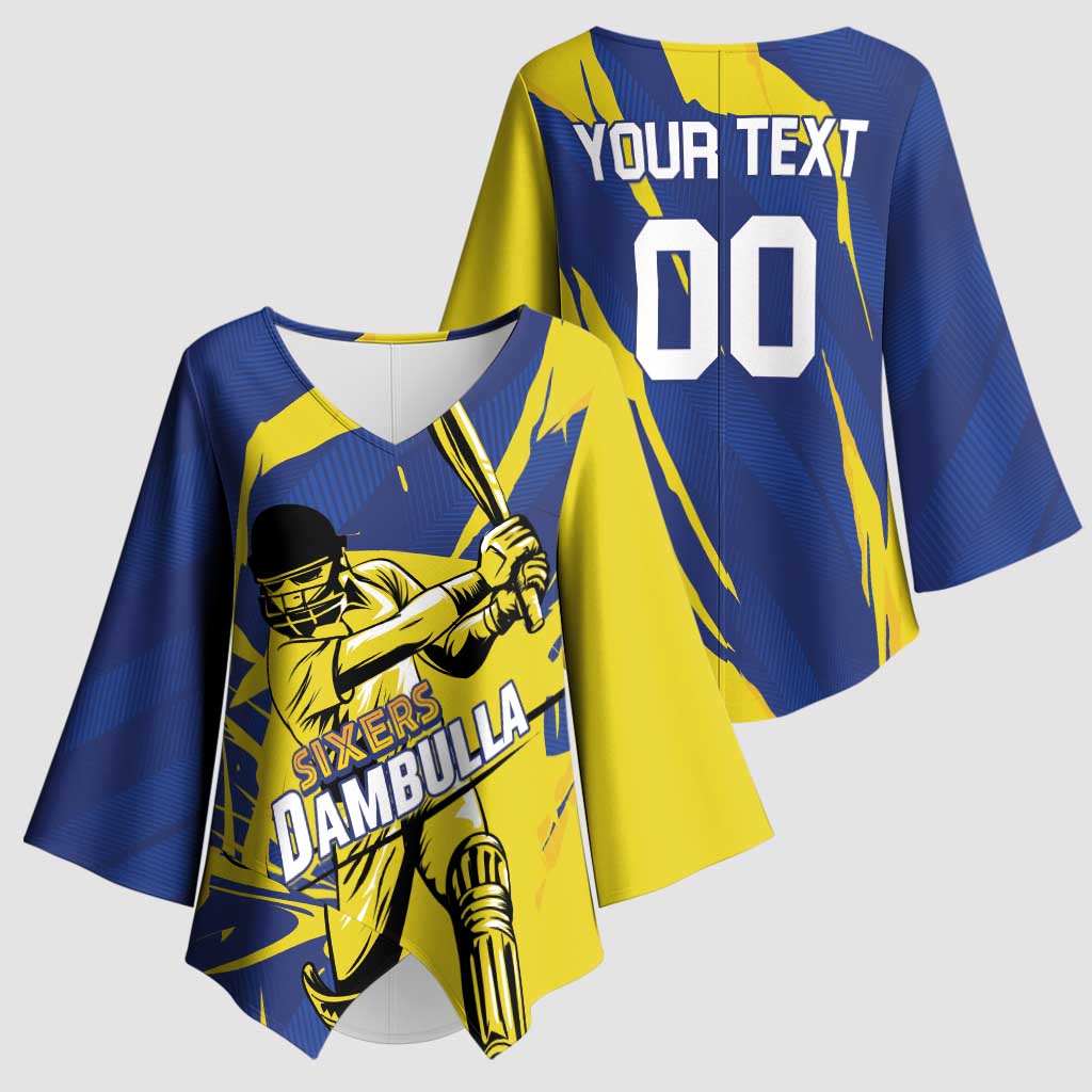 Custom Dambulla Cricket Sixers Kimono Sleeve Blouse Ignite The Pride - Wonder Print Shop