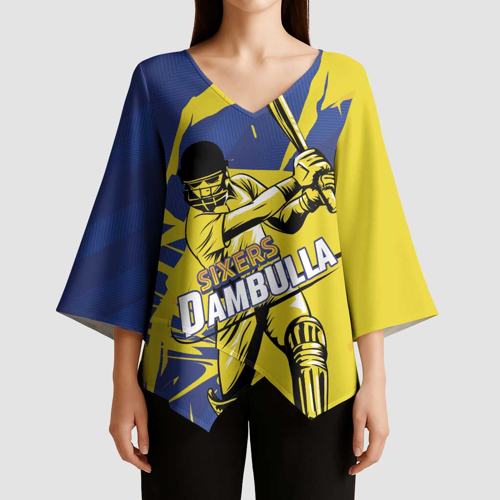 Custom Dambulla Cricket Sixers Kimono Sleeve Blouse Ignite The Pride - Wonder Print Shop