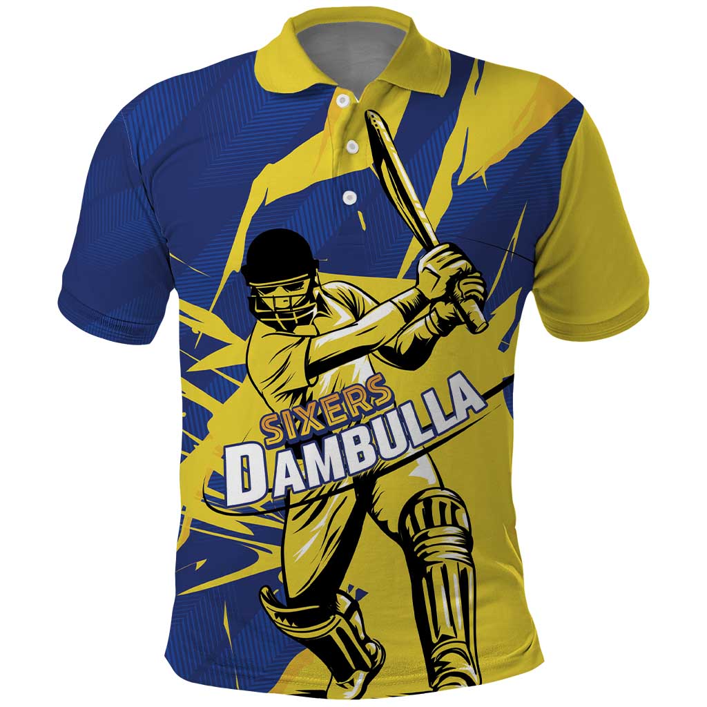 Custom Dambulla Cricket Sixers Polo Shirt Ignite The Pride - Wonder Print Shop