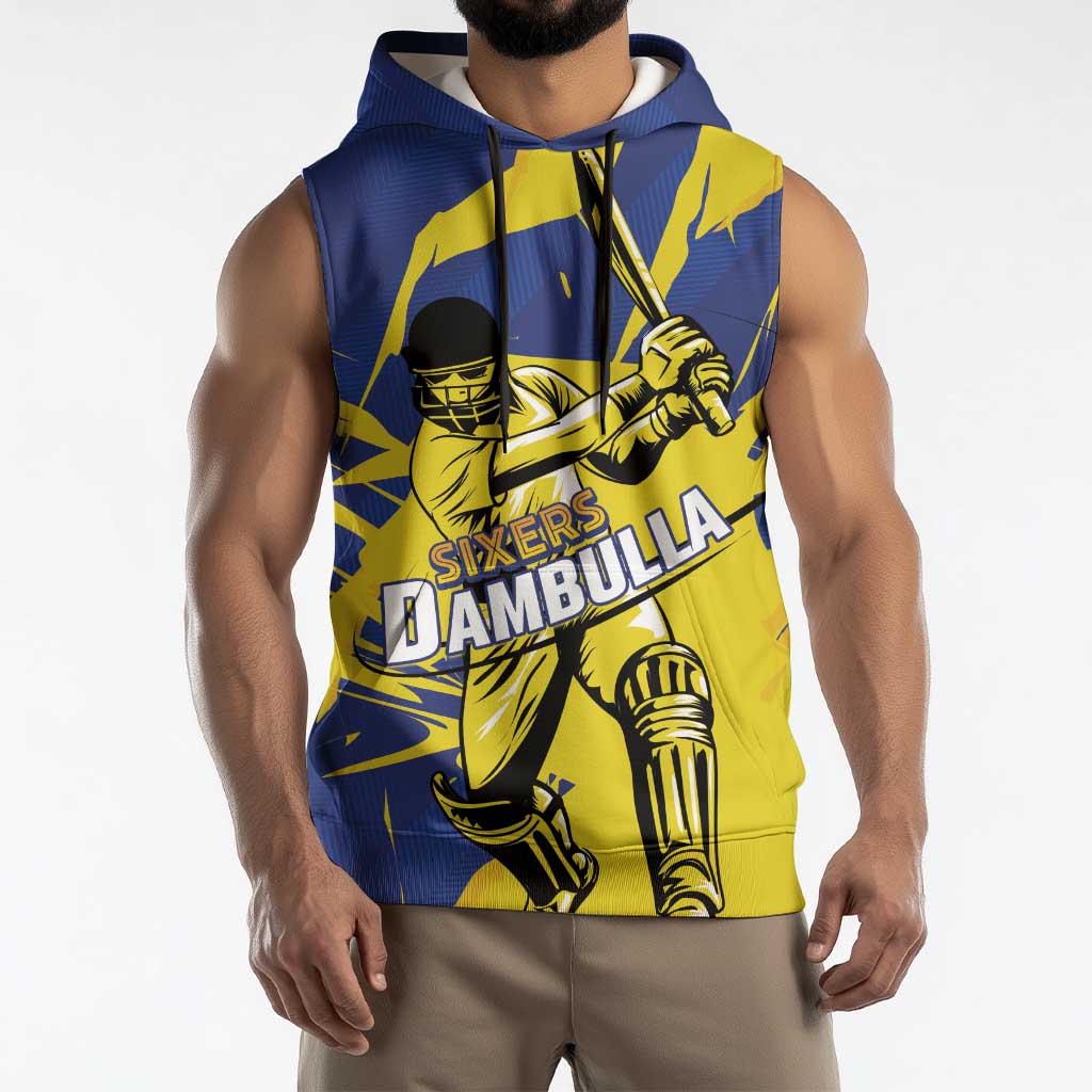 Custom Dambulla Cricket Sixers Sleeveless Hoodie Ignite The Pride - Wonder Print Shop