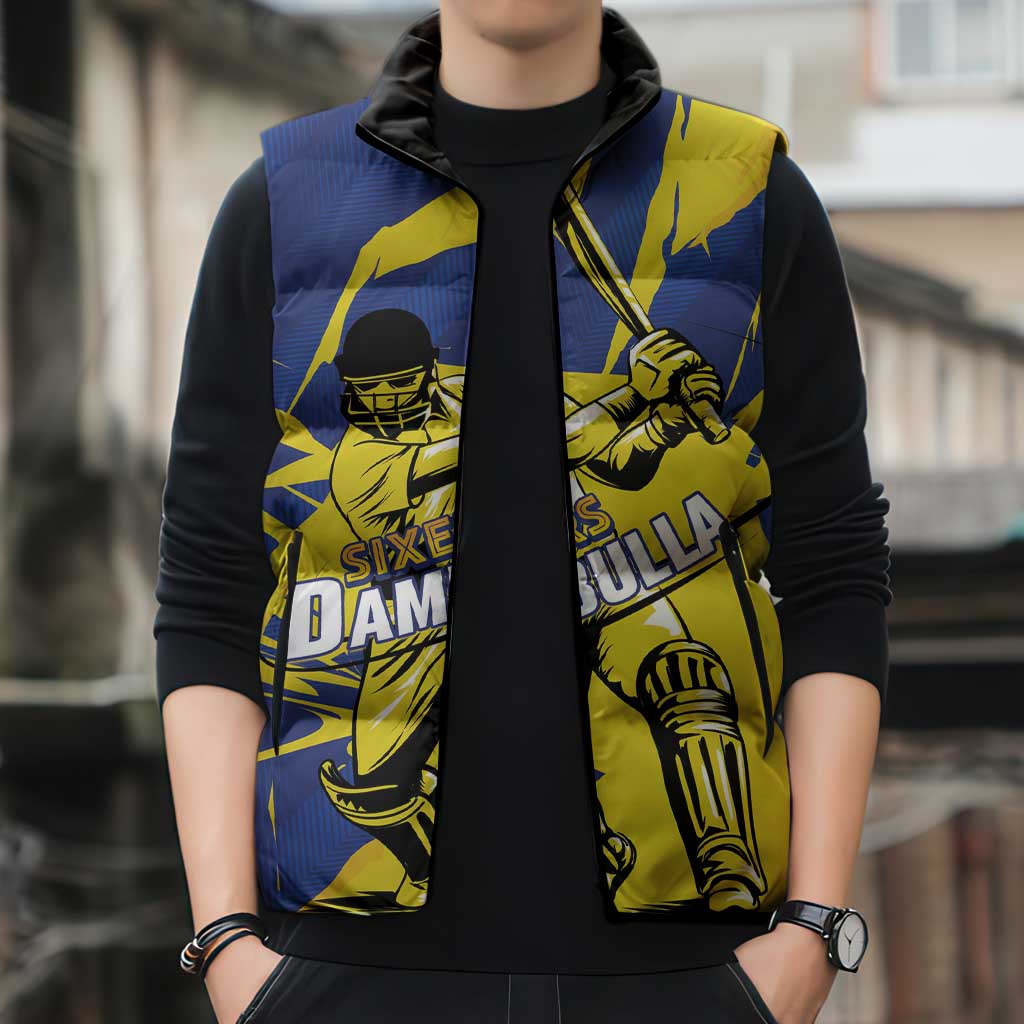 Custom Dambulla Cricket Sixers Sleeveless Puffer Jacket Ignite The Pride - Wonder Print Shop