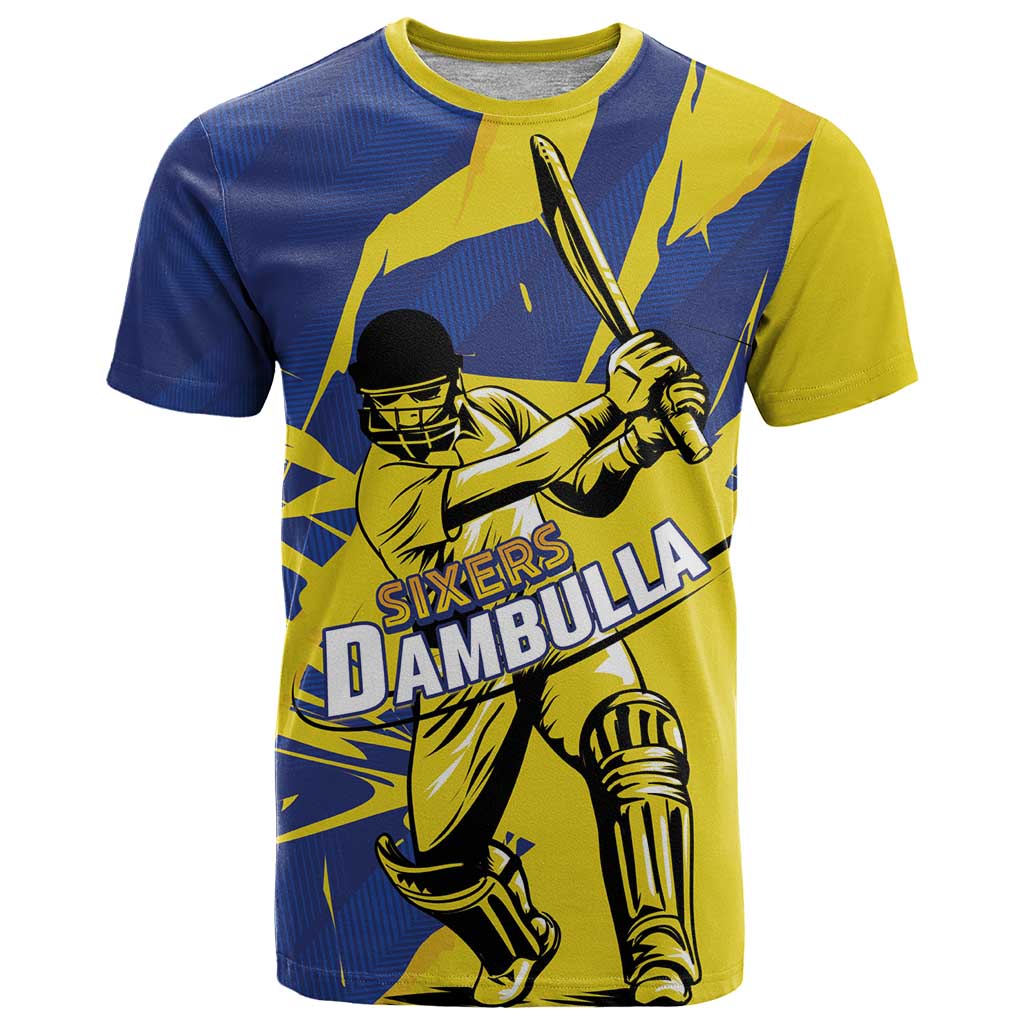 Custom Dambulla Cricket Sixers T Shirt Ignite The Pride - Wonder Print Shop