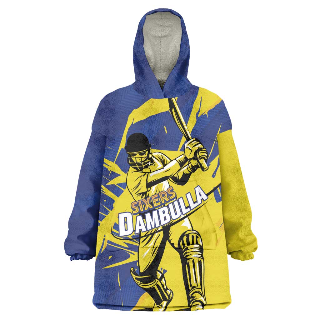 Custom Dambulla Cricket Sixers Wearable Blanket Hoodie Ignite The Pride - Wonder Print Shop