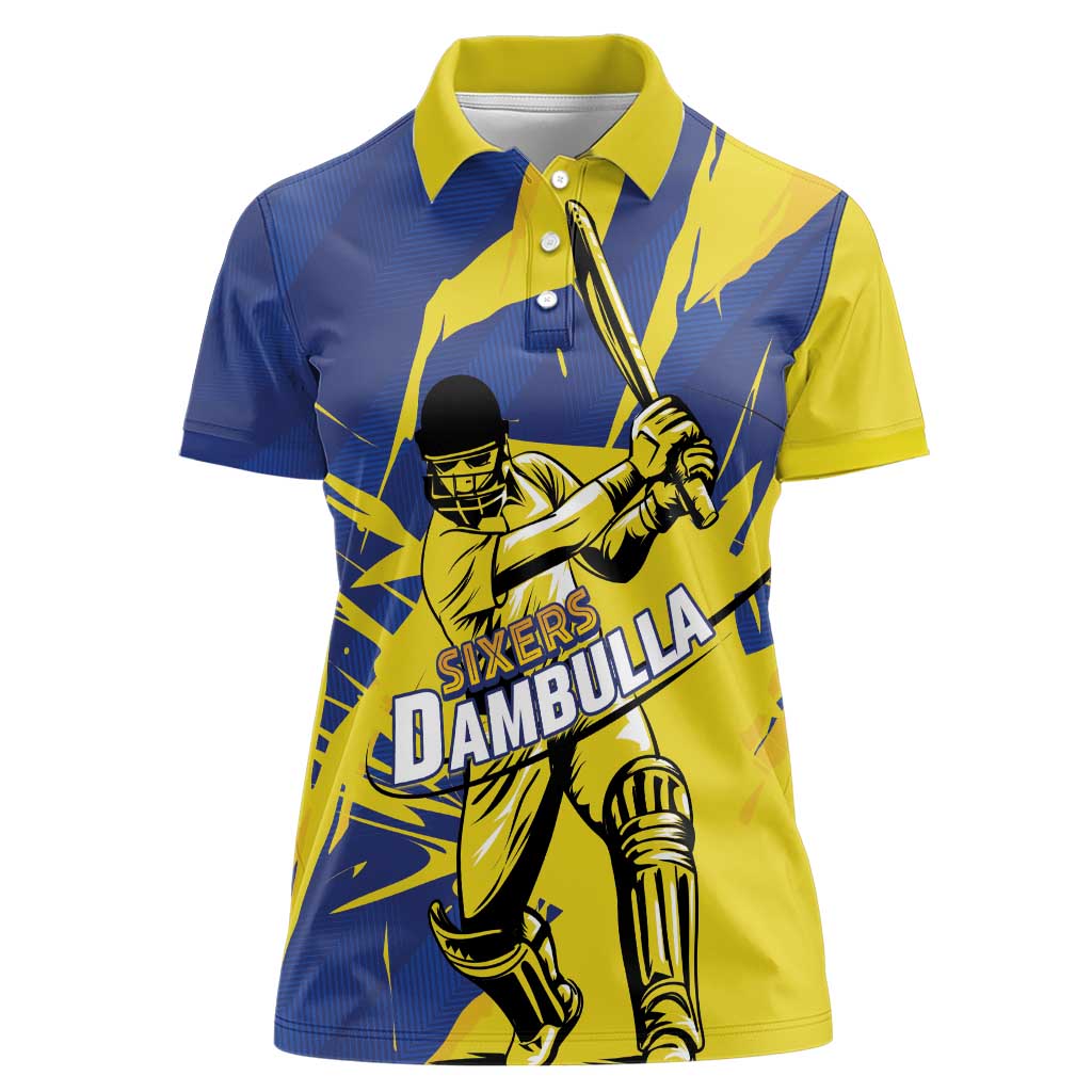 Custom Dambulla Cricket Sixers Women Polo Shirt Ignite The Pride - Wonder Print Shop