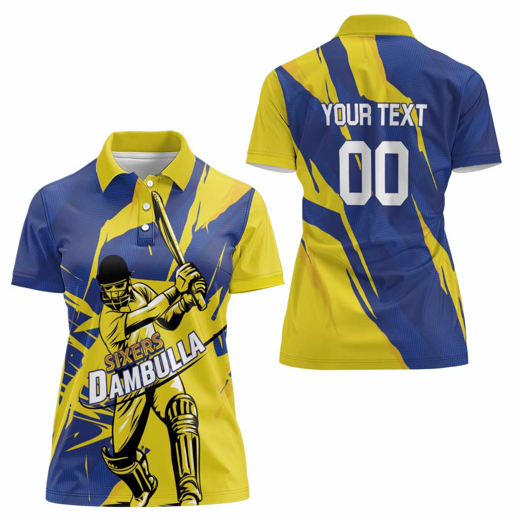Custom Dambulla Cricket Sixers Women Polo Shirt Ignite The Pride - Wonder Print Shop