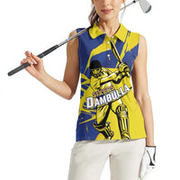 Custom Dambulla Cricket Sixers Women Sleeveless Polo Shirt Ignite The Pride - Wonder Print Shop
