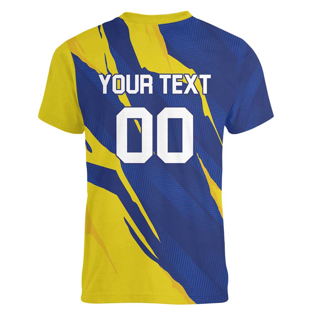 Custom Dambulla Cricket Sixers Women V-Neck T-Shirt Ignite The Pride - Wonder Print Shop