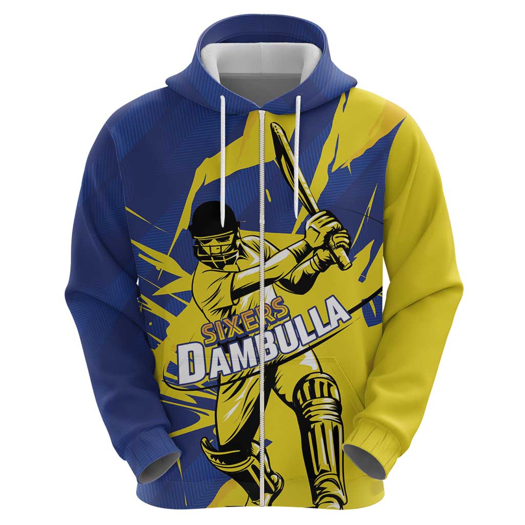 Custom Dambulla Cricket Sixers Zip Hoodie Ignite The Pride - Wonder Print Shop
