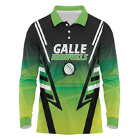 Custom Galle Cricket Marvels Long Sleeve Polo Shirt Api Galle Boys - Wonder Print Shop