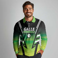 Custom Galle Cricket Marvels Long Sleeve Polo Shirt Api Galle Boys - Wonder Print Shop