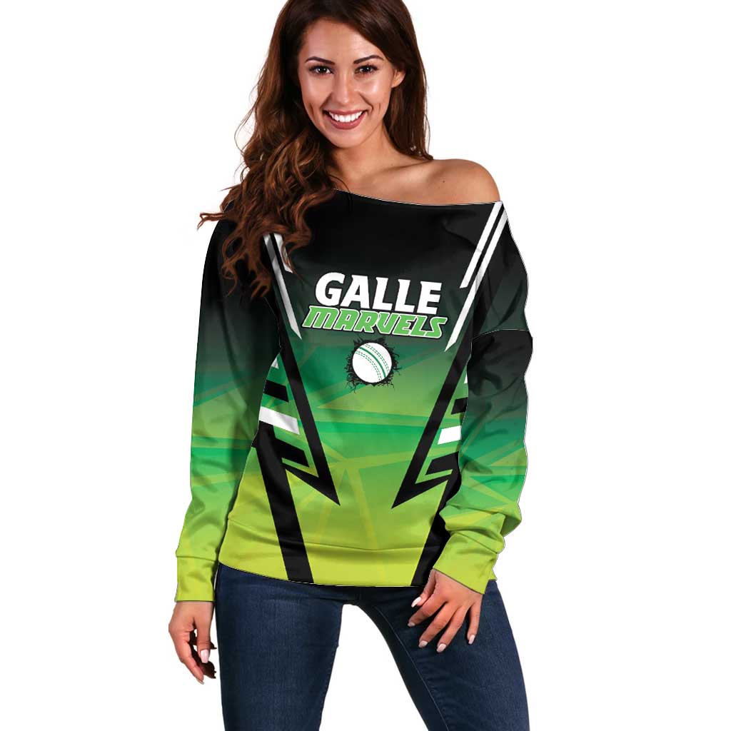 Custom Galle Cricket Marvels Off Shoulder Sweater Api Galle Boys - Wonder Print Shop