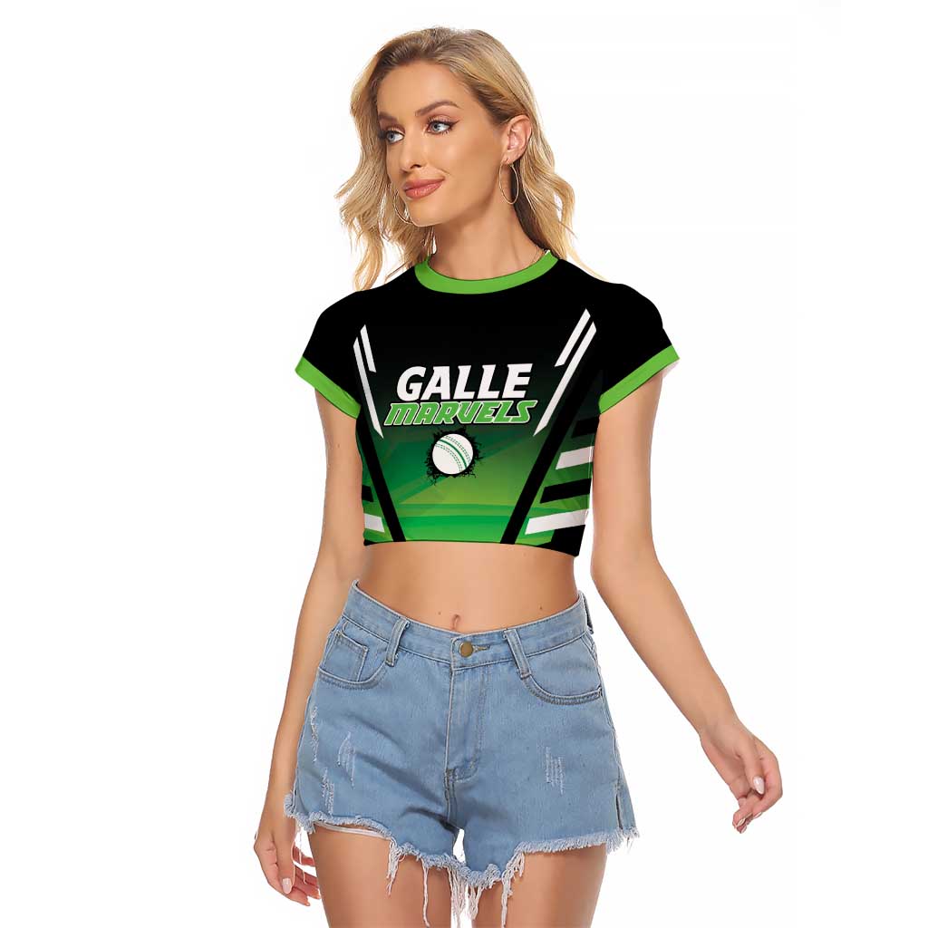 Custom Galle Cricket Marvels Raglan Cropped T Shirt Api Galle Boys - Wonder Print Shop