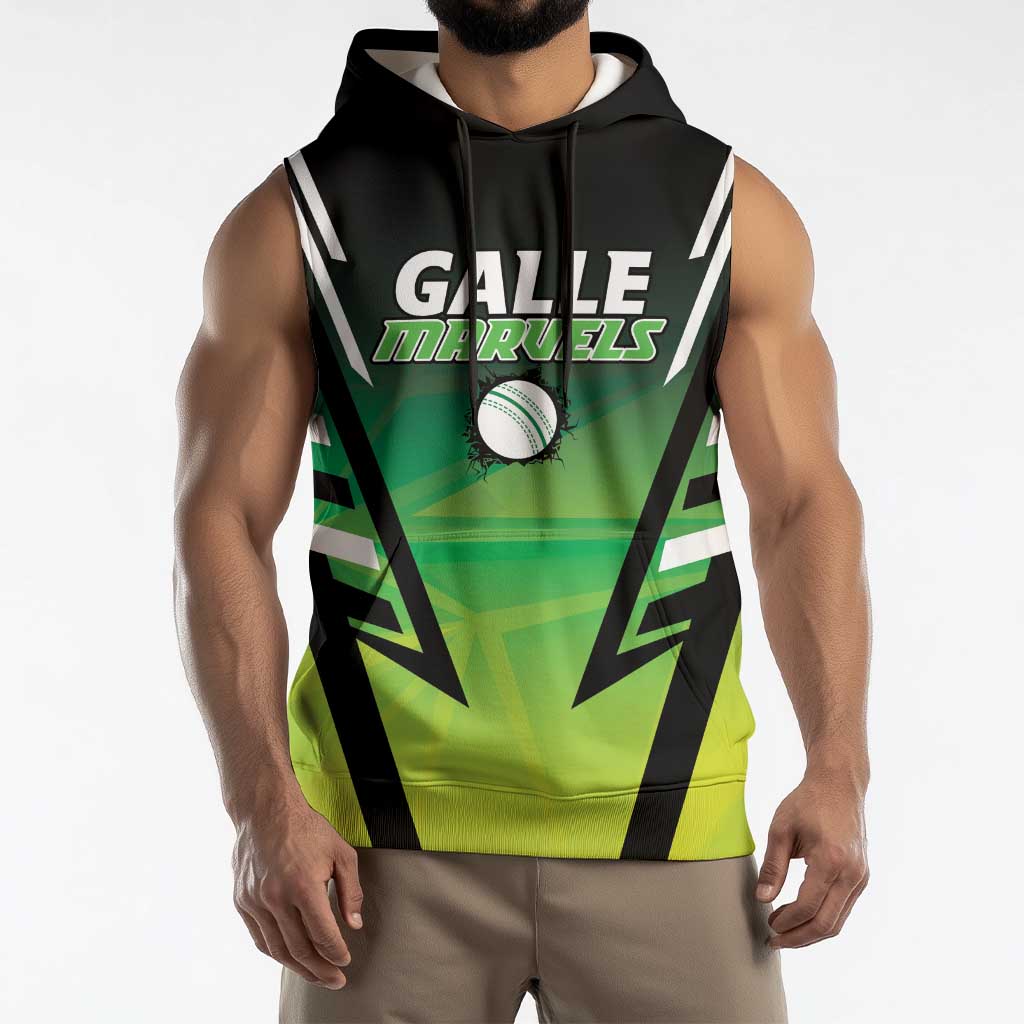 Custom Galle Cricket Marvels Sleeveless Hoodie Api Galle Boys - Wonder Print Shop