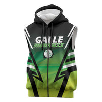 Custom Galle Cricket Marvels Sleeveless Zip Hoodie Api Galle Boys - Wonder Print Shop