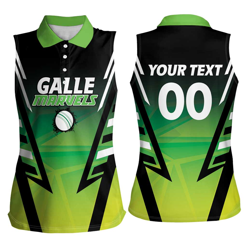 Custom Galle Cricket Marvels Women Sleeveless Polo Shirt Api Galle Boys - Wonder Print Shop