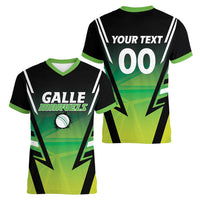 Custom Galle Cricket Marvels Women V-Neck T-Shirt Api Galle Boys - Wonder Print Shop