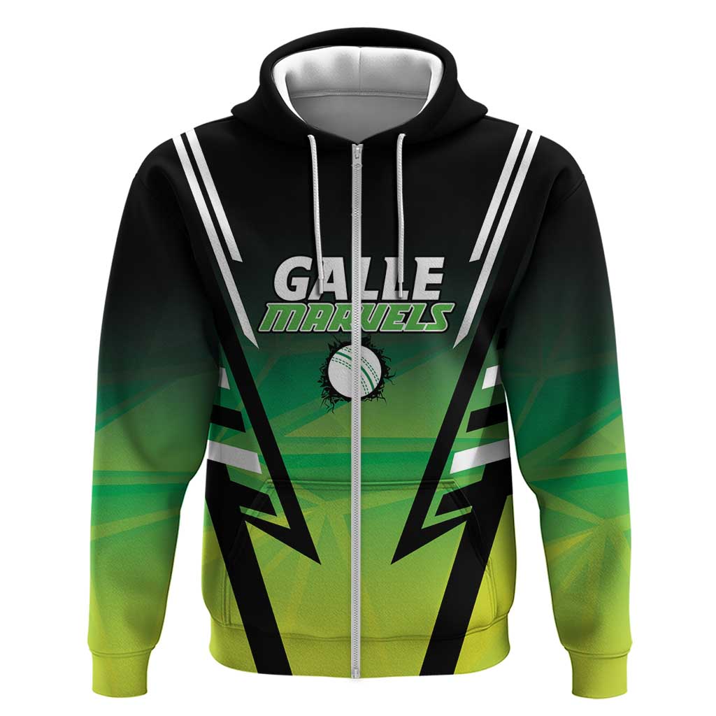 Custom Galle Cricket Marvels Zip Hoodie Api Galle Boys - Wonder Print Shop