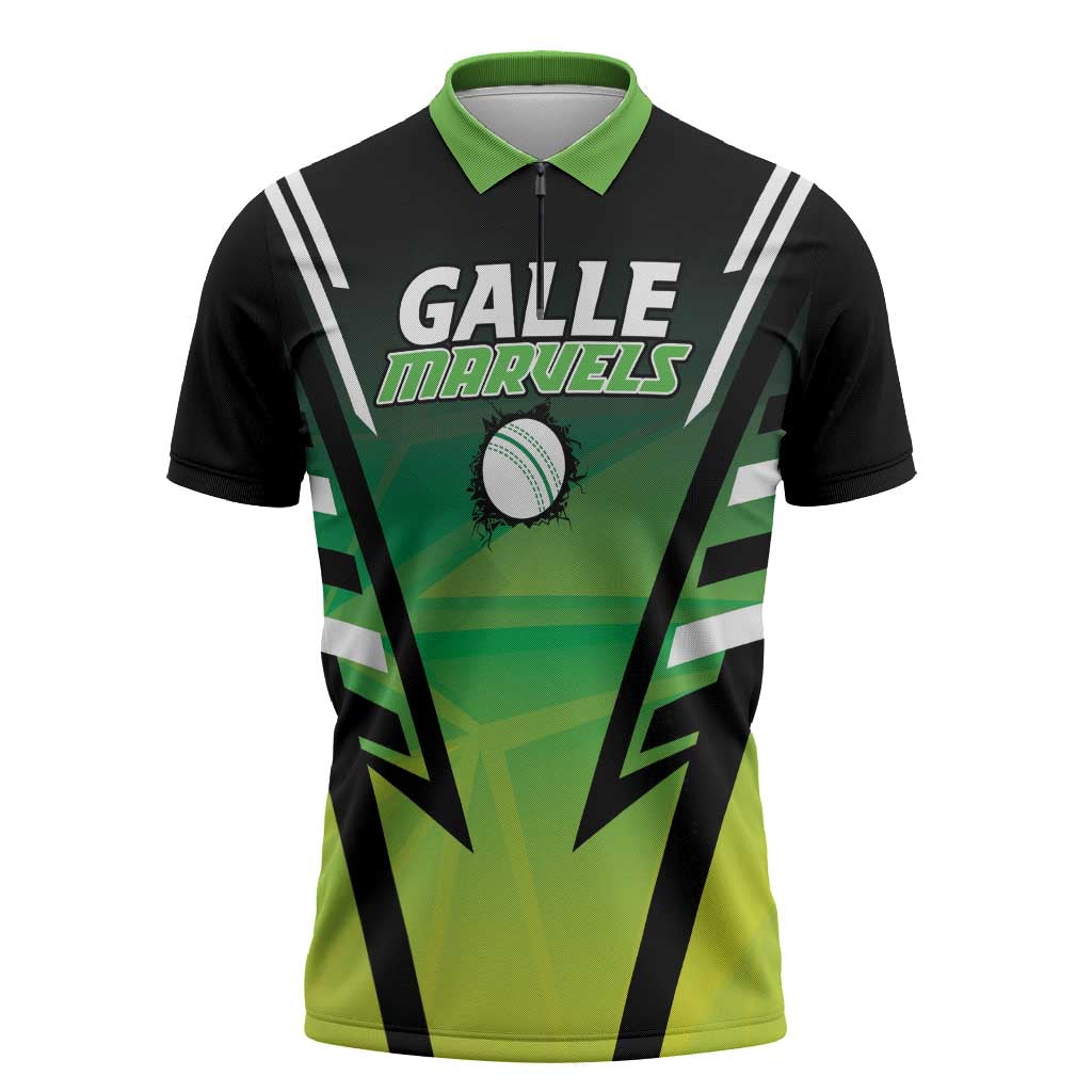 Custom Galle Cricket Marvels Zipper Polo Shirt Api Galle Boys - Wonder Print Shop