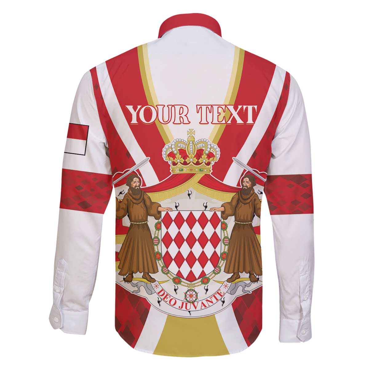 Personalized Monaco Family Matching Off The Shoulder Long Sleeve Dress and Hawaiian Shirt Deo Juvante - Wonder Print Shop