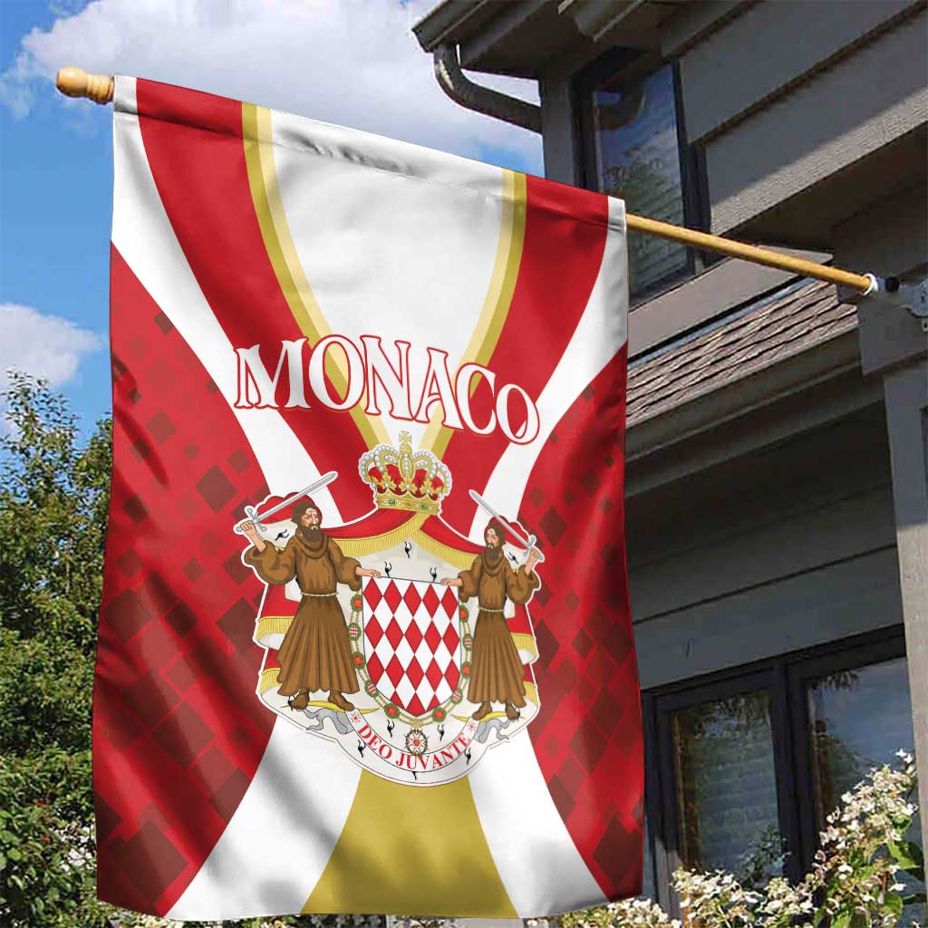 Monaco Garden Flag Deo Juvante - Wonder Print Shop
