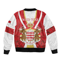 Personalized Monaco Sleeve Zip Bomber Jacket Deo Juvante - Wonder Print Shop