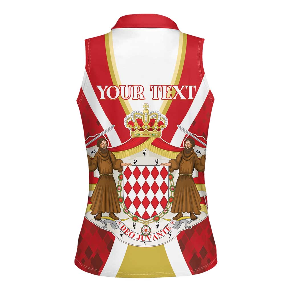 Personalized Monaco Women Sleeveless Polo Shirt Deo Juvante - Wonder Print Shop