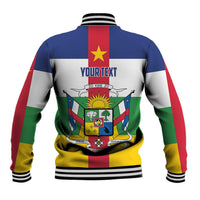 Personalized Central African Republic Baseball Jacket Zo Kwe Zo Flag Style - Wonder Print Shop