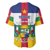 Personalized Central African Republic Baseball Jersey Zo Kwe Zo Flag Style - Wonder Print Shop