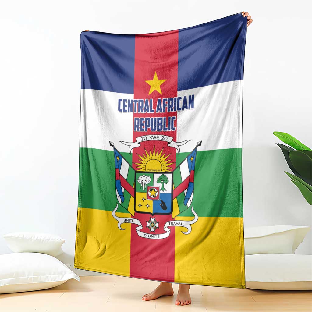 Central African Republic Blanket Zo Kwe Zo Flag Style
