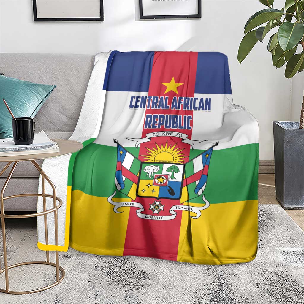 Central African Republic Blanket Zo Kwe Zo Flag Style