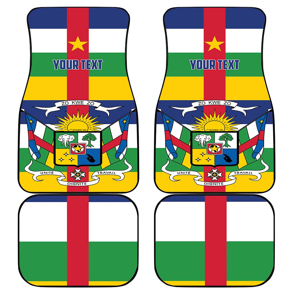 Central African Republic Car Mats Zo Kwe Zo Flag Style - Wonder Print Shop