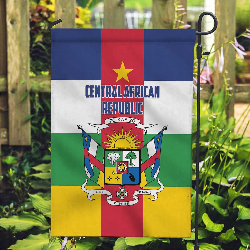 Central African Republic Garden Flag Zo Kwe Zo Flag Style - Wonder Print Shop