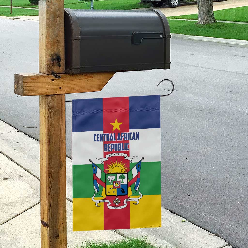 Central African Republic Garden Flag Zo Kwe Zo Flag Style - Wonder Print Shop
