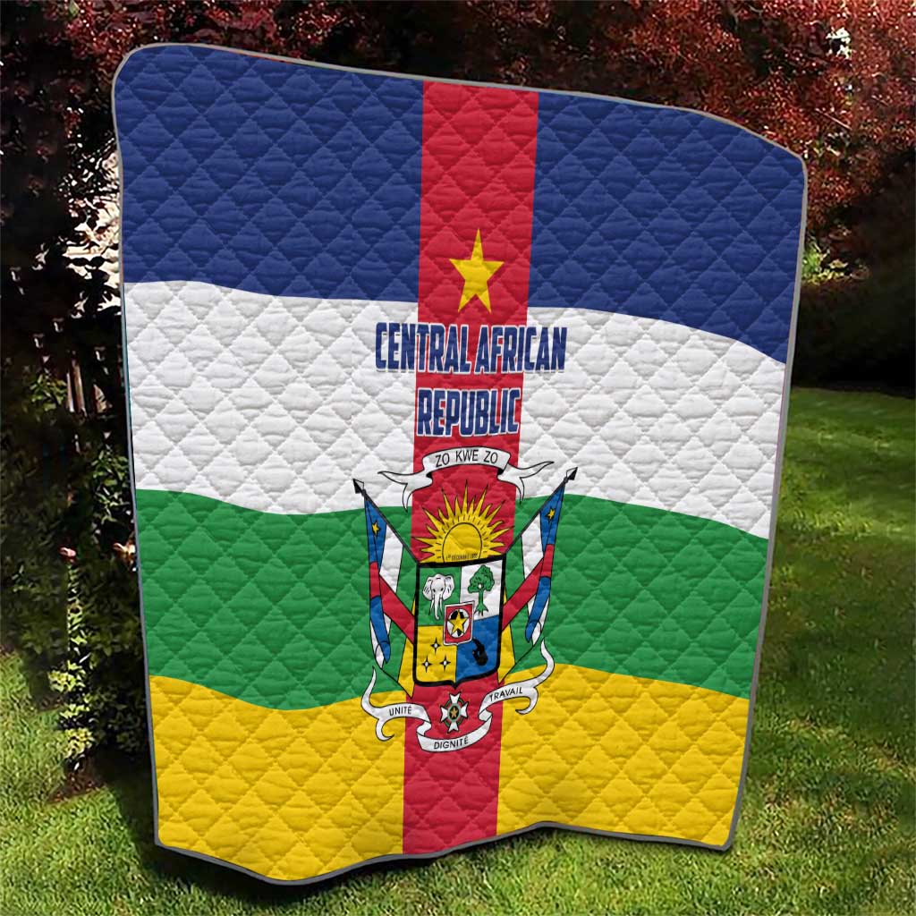 Central African Republic Quilt Zo Kwe Zo Flag Style - Wonder Print Shop