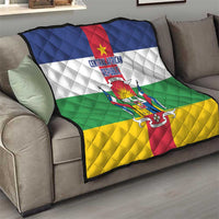 Central African Republic Quilt Zo Kwe Zo Flag Style - Wonder Print Shop